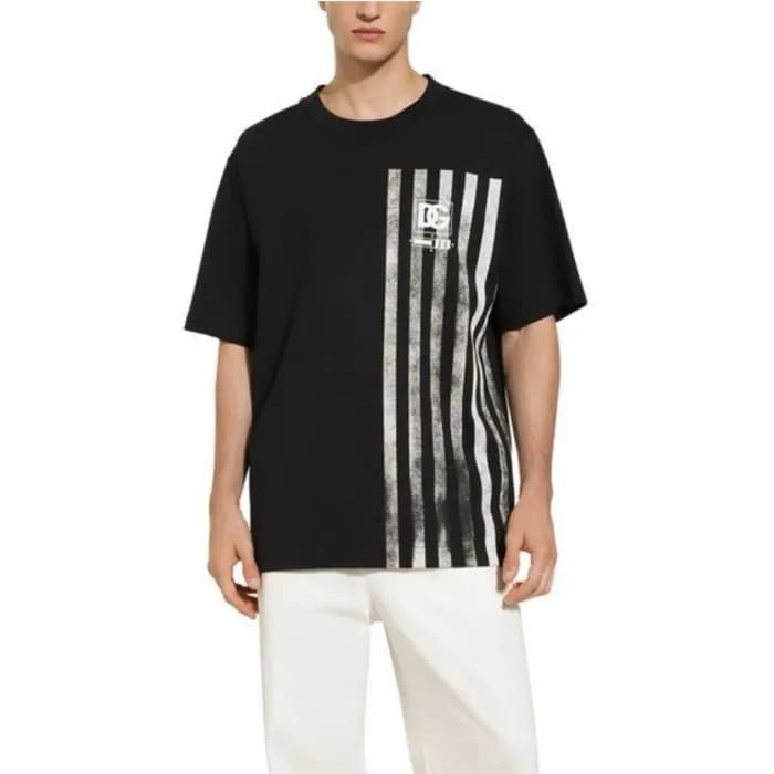돌체앤가바나 남성 블랙 반팔티 - Dolce&Gabbana Mens Black Tshirt… - 1