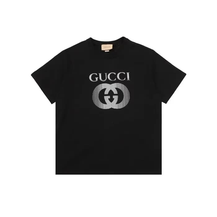 구찌 남성 블랙 반팔 티셔츠 - Gucci Mens Black Tshirts - guc65… - 1