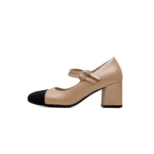 샤넬 여성 메리제인 구두 - Chanel Womens Beige Shoes - chs940… - 1