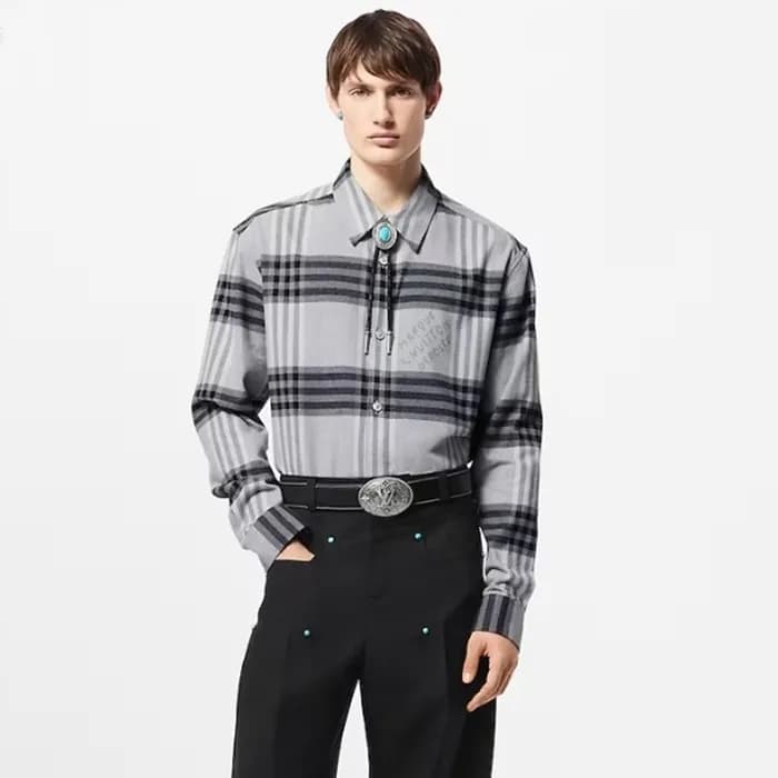 루이비통 남성 체크 셔츠 - Louis vuitton Mens Dress Shirts - …
