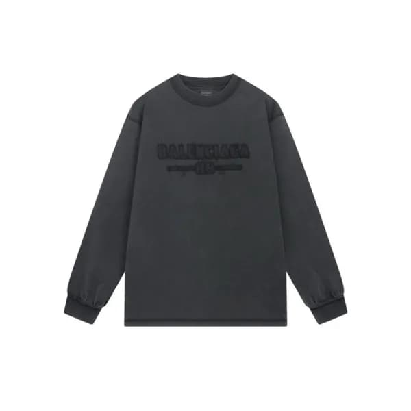 발렌시아가 남성 라운드 긴팔티 - Balenciaga Mens Round Tshirt - … - 1