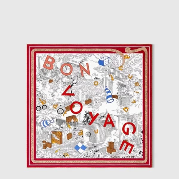 루이비통 여성 본 보야주 스퀘어 스카프 - Louis vuitton Womens Bon V… - 1