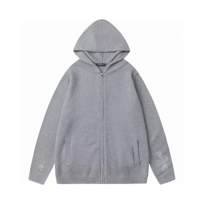 크롬하츠 남성 라운드 후드티 - Chrome Hearts Mens Round Hoodie … - 1