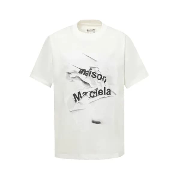 메종 마르지엘라 남성 라운드 반팔 티셔츠 - Maison Margiela Mens Roun… - 1