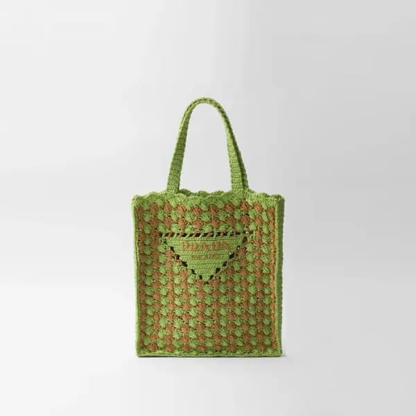 프라다 여성 크로셰 토트백 1BG393 - Prada Womens Crochet Tote … - 1