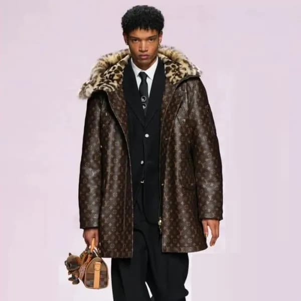 루이비통 남성 가죽 재킷 - Louis vuitton Mens Leather Jacket … - 1