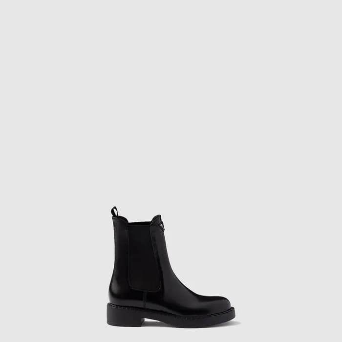 프라다 여성 가죽 첼시 부츠 - Prada Womens Leather Chelsea Boo… - 1