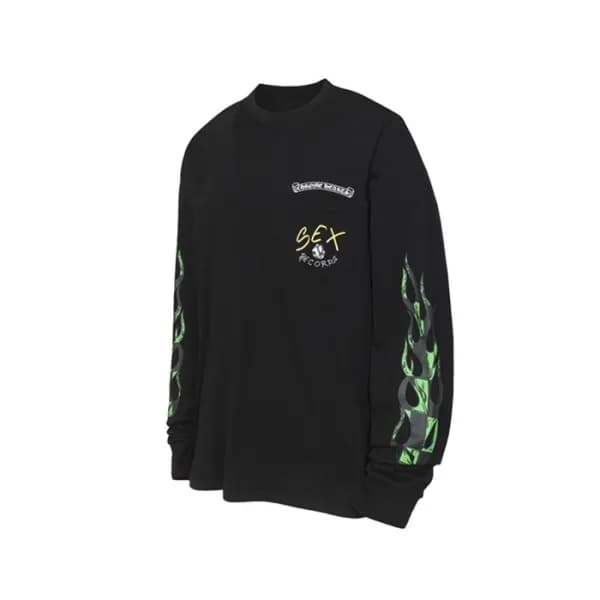 크롬하츠 남성 라운드 긴팔티 - Chrome Hearts Mens Round Tshirt … - 1