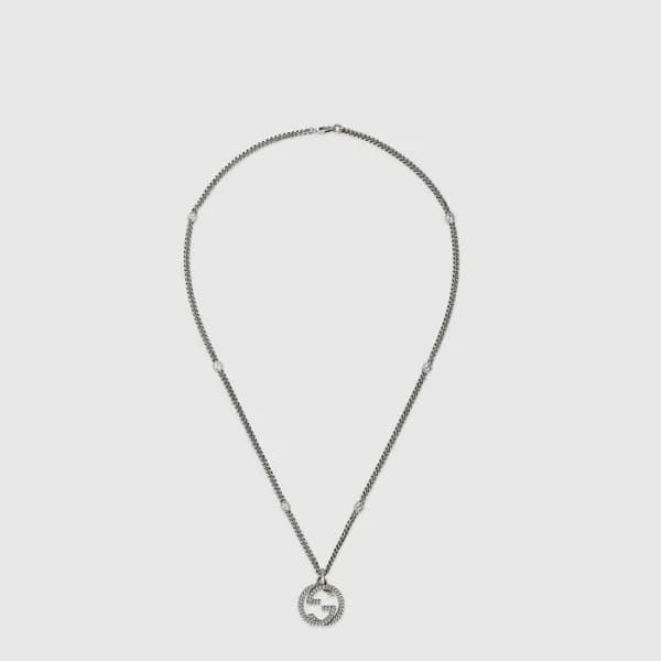 구찌 남/녀 인터로킹 G 목걸이 - Gucci Unisex Interlocking G Ne… - 1