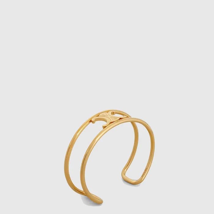 셀린느 여성 트리오페 커프 - Celine Womens Triomphe Cuff Bracelet - acc10592x - 1