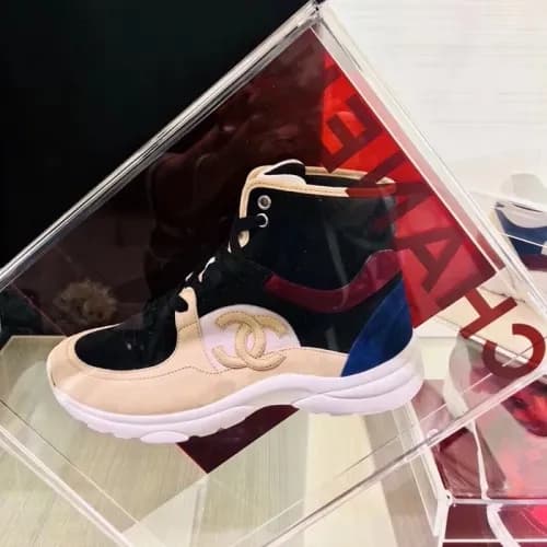 Chanal 2018 Ladies Leather ankle Running Shoes - 샤… - 1