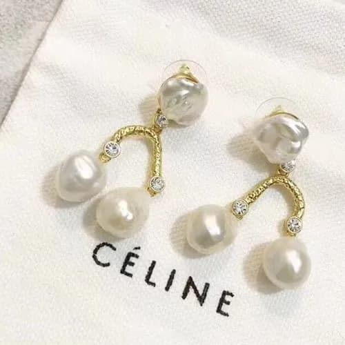 CELINE Yellow Gold Earring - 셀리느 여성용 18k도금 옐로우 골드 … - 1