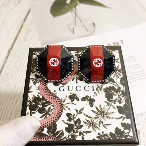 GUCCIr Yellow Gold Earring - 구찌 여성용 18k도금 옐로우골드 귀… - 1