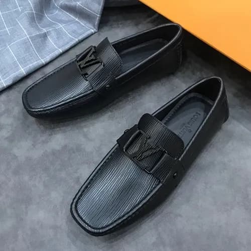 LOUIS VUITTON 2018 MENS STRAP LEATHER LOAFER - 루이… - 1