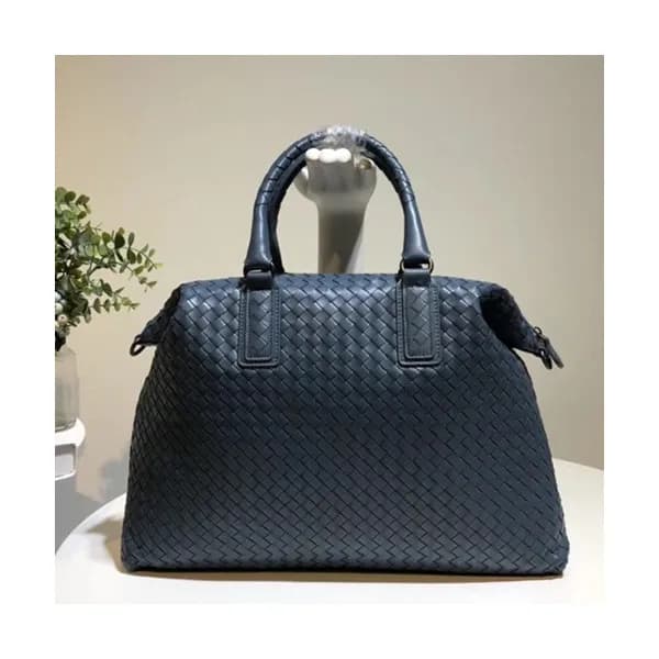 Bottega Veneta Leather Blue Women Tote Shoulder Ba… - 1