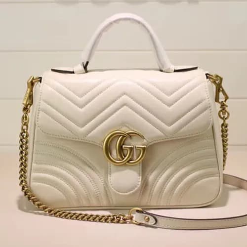 Gucci Marmont Matlase Top Handle Bag,26.5CM - 구찌 G… - 1