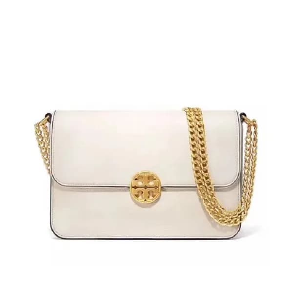Tory Burch Leather White Chain Shoulder Bag,18cm -… - 1