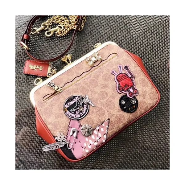 Coach Leather Keith Haring Chain Shoulder Bag - 코치… - 1