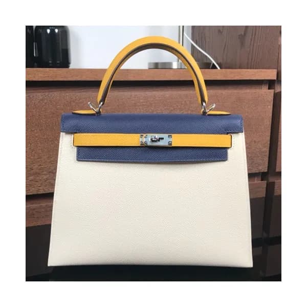 Hermes Kelly Epsom Leather Tote Shoulder Bag ,25cm… - 1