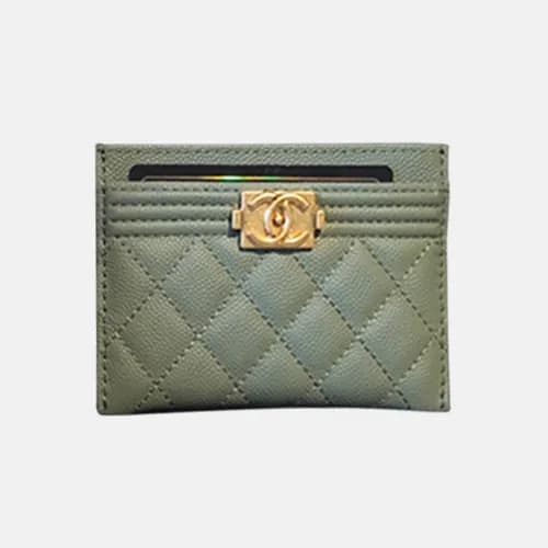 Chanel 2018 Ladies Boy Cavier Card Purse - 샤넬 여성 신… - 1