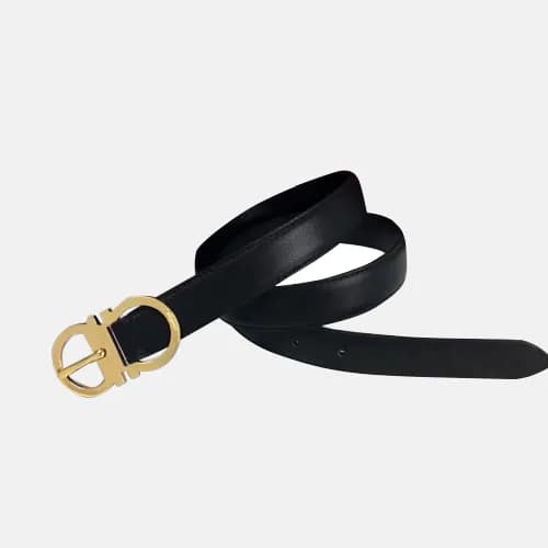 Salvatore Ferragamo 2019 Ladies Gancio Leather Bel… - 1