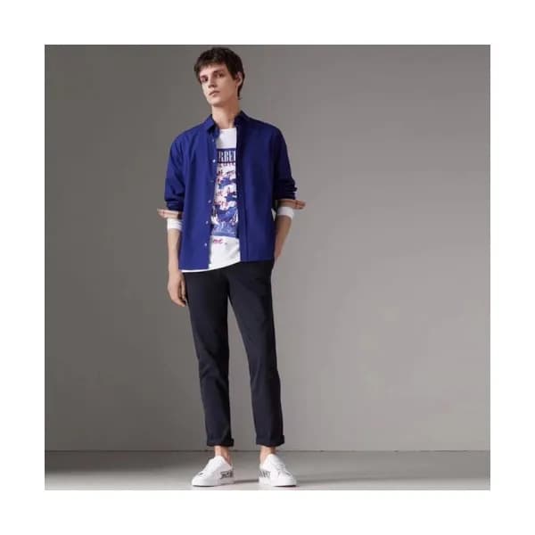 Burberry 2019 Mens Cotton T-shirt - 버버리 신상 남성 코튼 셔… - 1