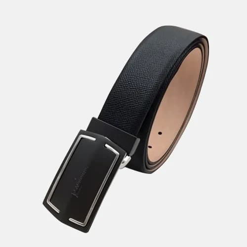 Salvatore Ferragamo 2019 Mens Box Logo Buckle Leat… - 1