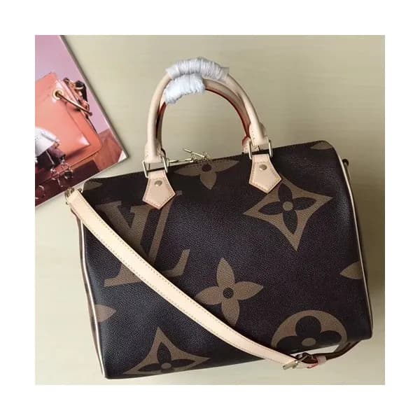 Louis Vuitton Speedy MonogramTote Shoulder Bag,30c… - 1