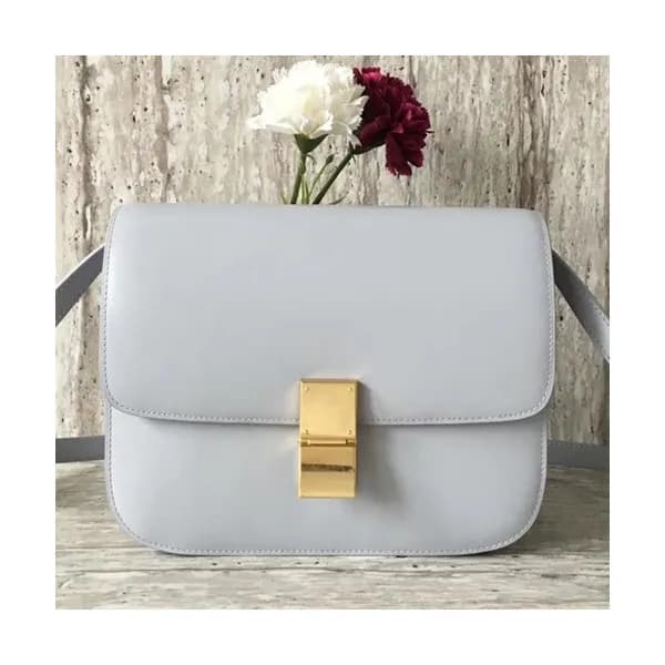 Celine Leather Classic Box Shoulder Bag,24CM - 셀린느… - 1