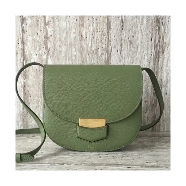Celine Leather Trotteur Shoulder Bag,19CM - 셀린느 레더… - 1