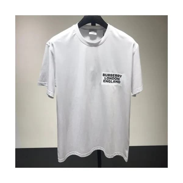 Burberry 2019 Mens Printing Logo Cotton Short Slee… - 1