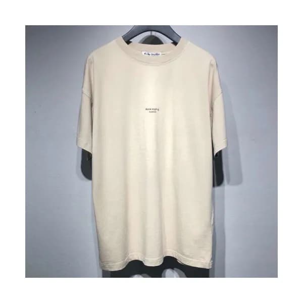 Acne 2019 Studios Mens Logo Cotton Short Sleeved T… - 1