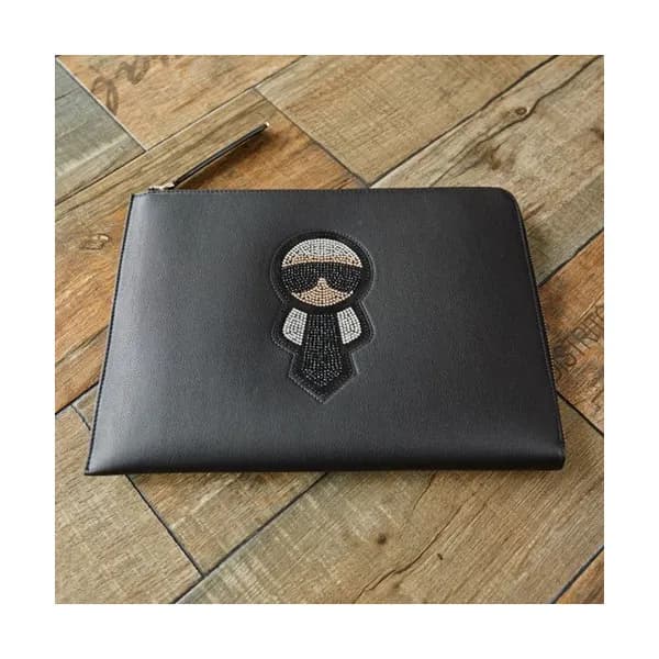 Fendi 2019 Leather Clutch Bag ,30CM - 펜디 2019 레더 남… - 1