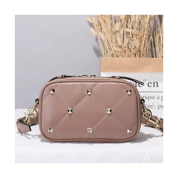 Valentino 2019 Leather Garavani Boomstud Camera Sm… - 1
