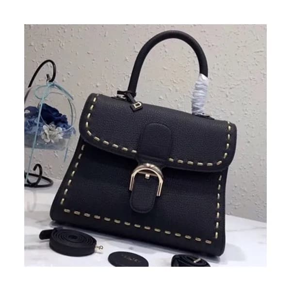 Delvaux 2019 Brillant Leather Tote Shoulder Bag,28… - 1