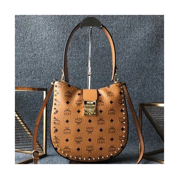 MCM 2019 Patricia Visetos Tote Shoulder Bag,26cm -… - 1