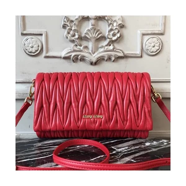 MiuMiu 2019 Matelasse Shoulder Cross Bag,21.5cm … - 1