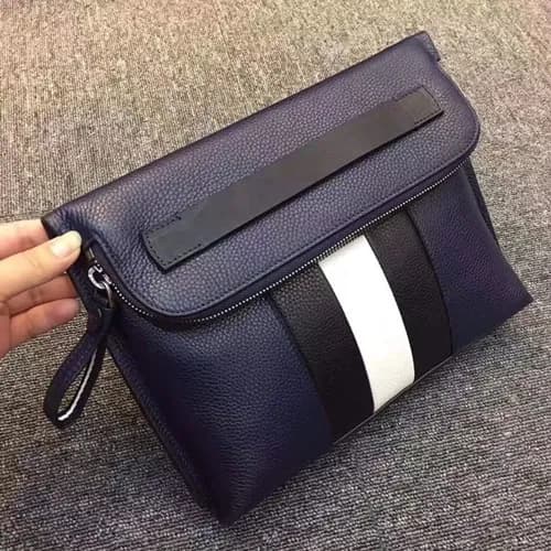 Bally 2019 Leather Clutch Bag,28cm - 발리 2019 레더 남… - 1