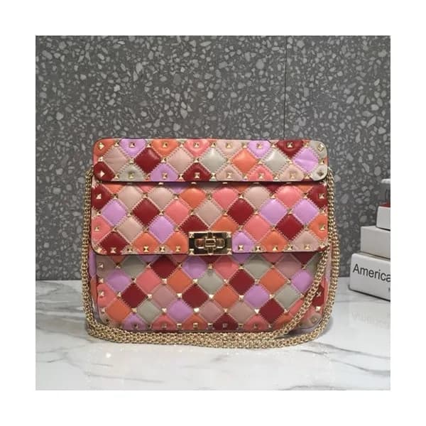 Valentino 2019 Leather Rockstud Spike Tote Shoudle… - 1