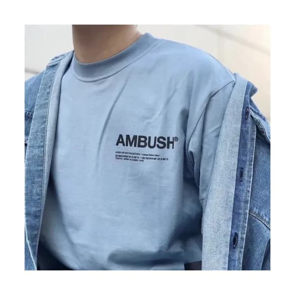 Ambush 2019 Mens Logo Cotton Short Sleeved Tshirt… - 1