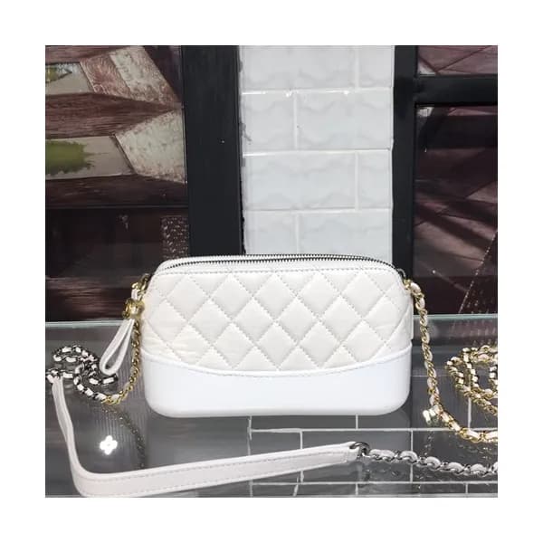 Chanel Women Gabrielle Leather Chain Shoulder Bag … - 1