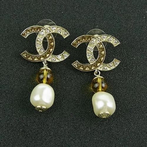 Chanel Pearl earring - 샤넬 진주 이어링 cha0037.컬러(옐로우… - 1