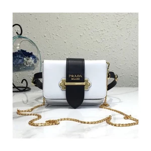 Prada 2019 Cahier Leather Hip Sack / Clutch Bag / … - 1