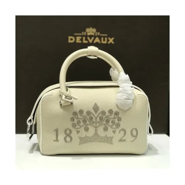 Delvaux 2019 Cool Box Leather Tote Shoulder Bag,22… - 1
