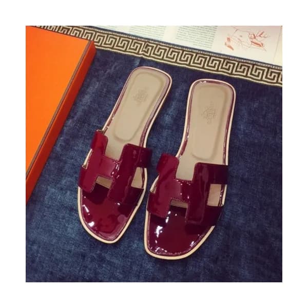 Hermes 2019 Ladies Classic Oasis Leather Slipper -… - 1