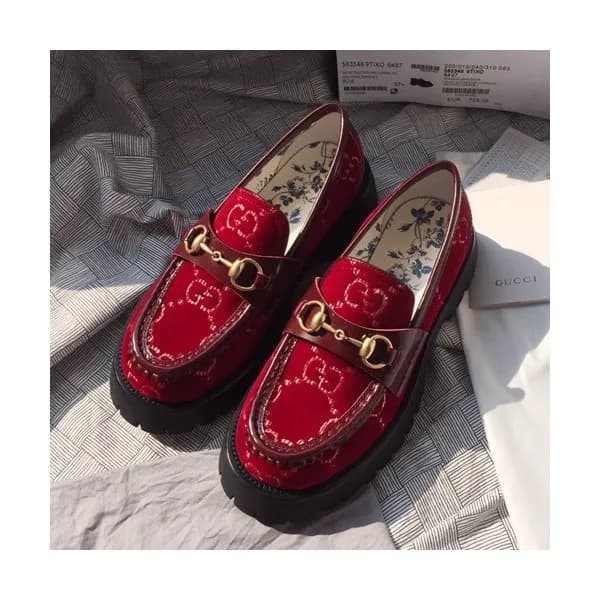 Gucci 2019 Ladies Velvet Loafer - 구찌 2019 여성용 벨벳 로… - 1