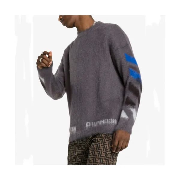 Off-white 2019 Mm/Wm Brush Mohair Knit Sweater - 오… - 1