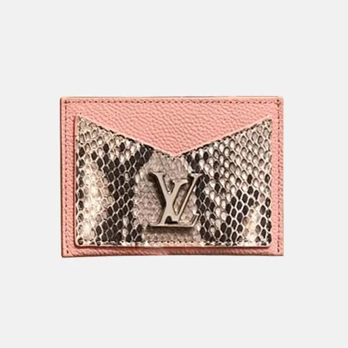 Louis Vuitton 2019 Lock Me Leather Card Purse M970… - 1