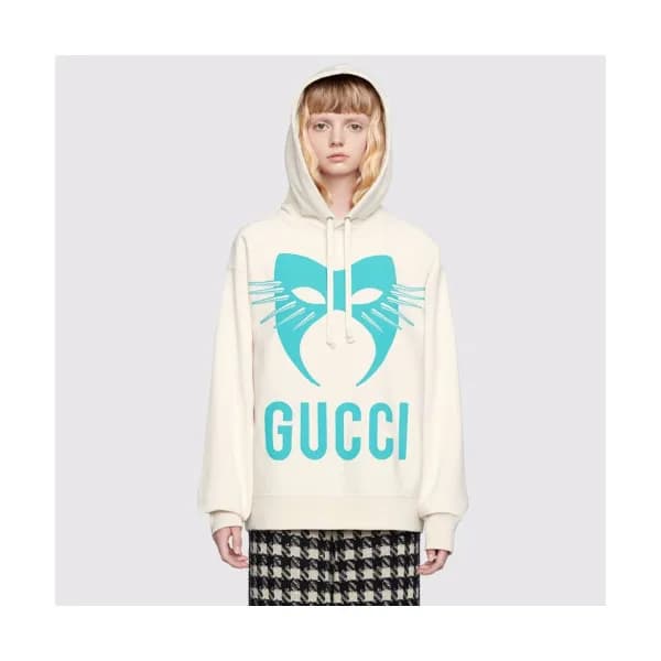 Gucci 2019 Mm/Wm Logo Glitter Cotton Hood Tee - 구찌… - 1