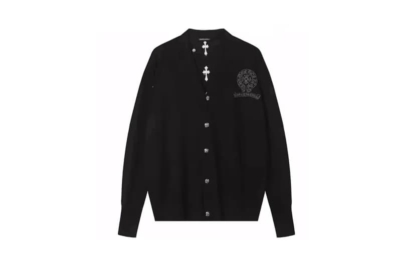 Chrome Hearts 2023 Mens V-neck Cashmere Cardigan -… - 1